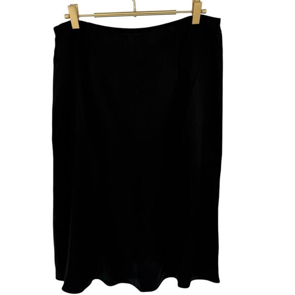 Y2K Deadstock Anne Klein Satin Slip Skirt NWT Flowy Casual Women’s 10 - Picture 2 of 5